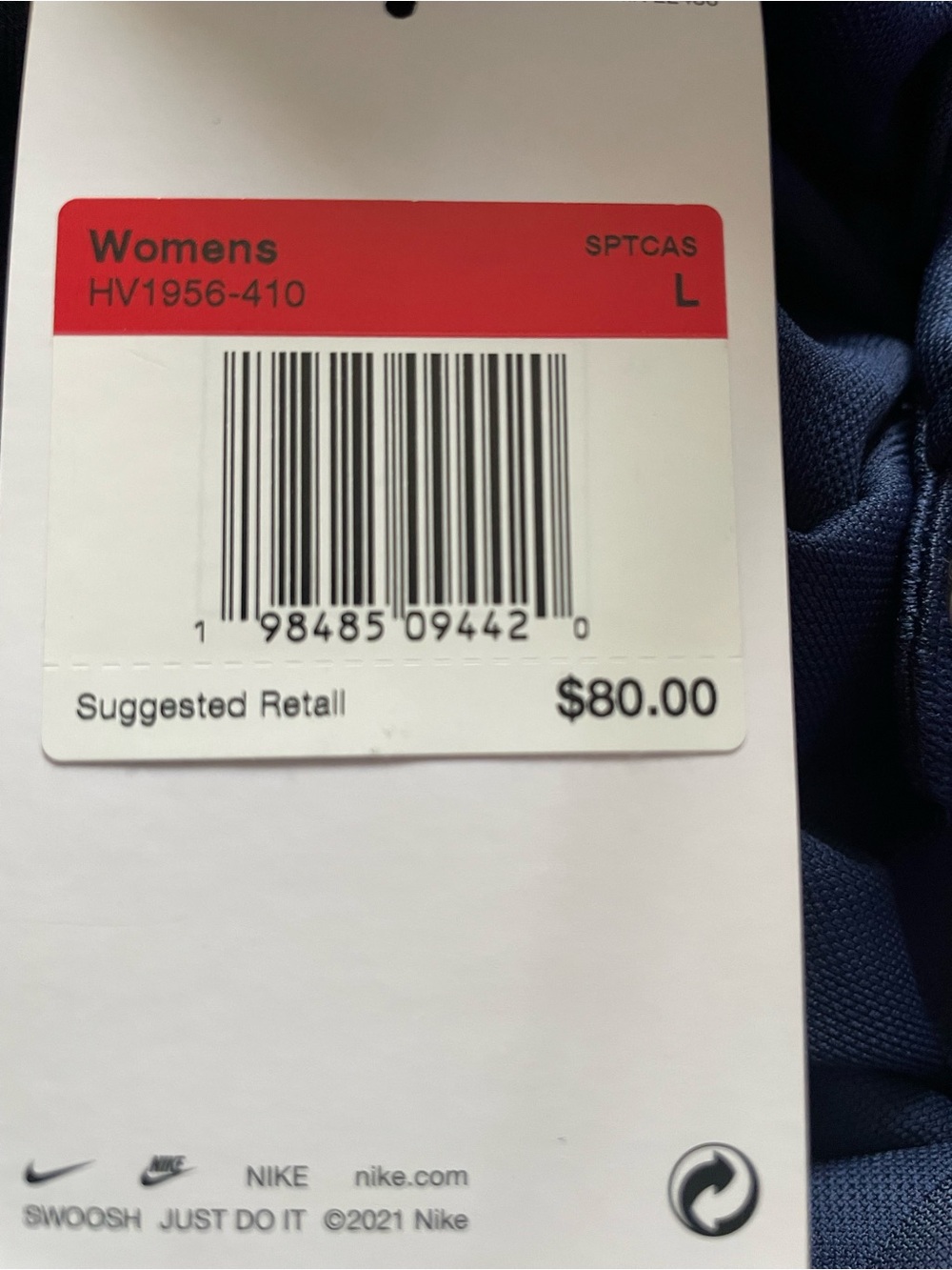 Nike Women’s Oversized Jacquard Striped Button-Down Shirt Large Blue HV1956-410 - Picture 5 of 5